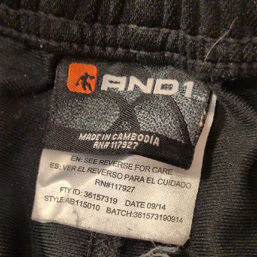 AND1 Blue & Black Sports Shorts - Picture 2 of 14